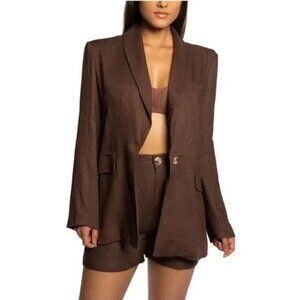 JLUXLABEL Cotton & Linen Blazer New